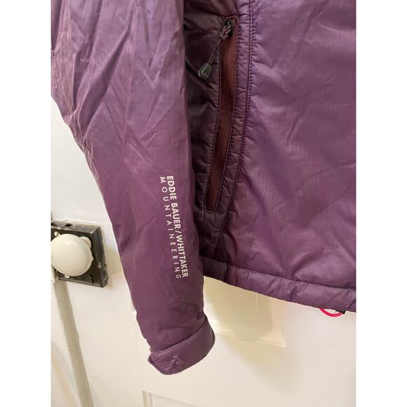 Eddie Bauer Whittaker first ascent mountaineering primaloft purple jacket medium - Picture 3 of 8